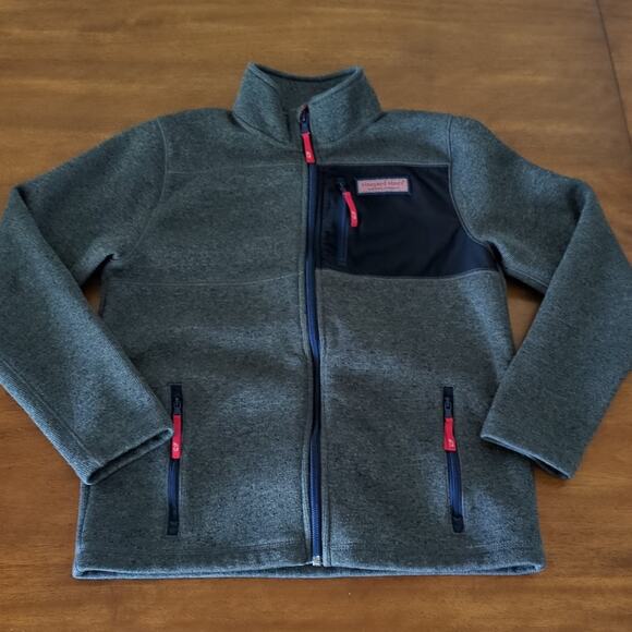 Vinyard Vines Boys Harbor Fleece Full-Zip
Quarter zip long sleeve sweater size M - Picture 1 of 12